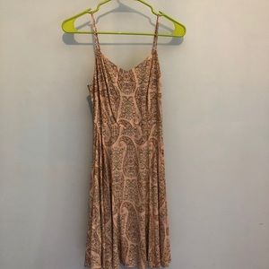 Paisley peach dress